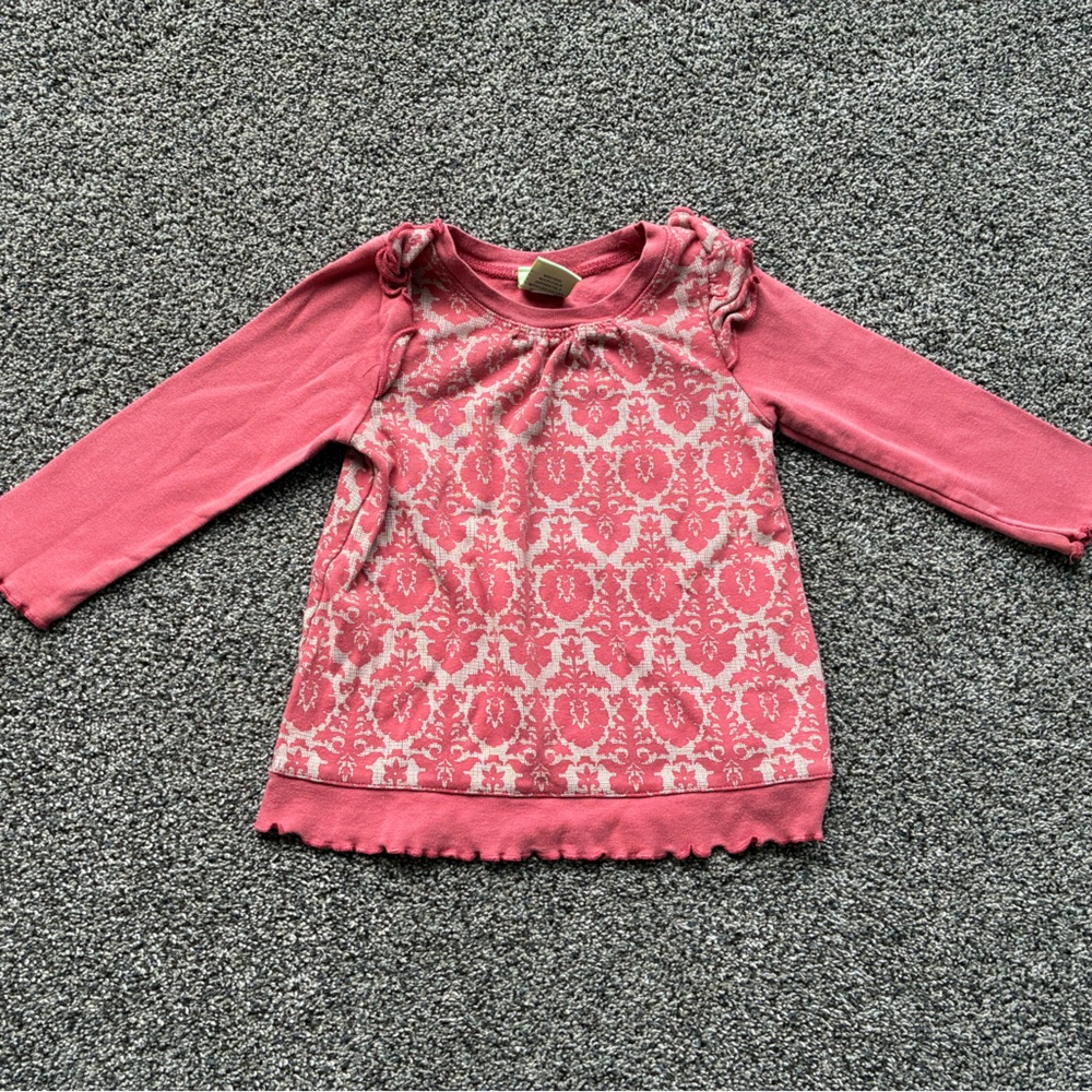 FINAL SALE 3/31/26 Baby Style Ruffle Paisley Print Sweatshirt, Size 18-24 Months